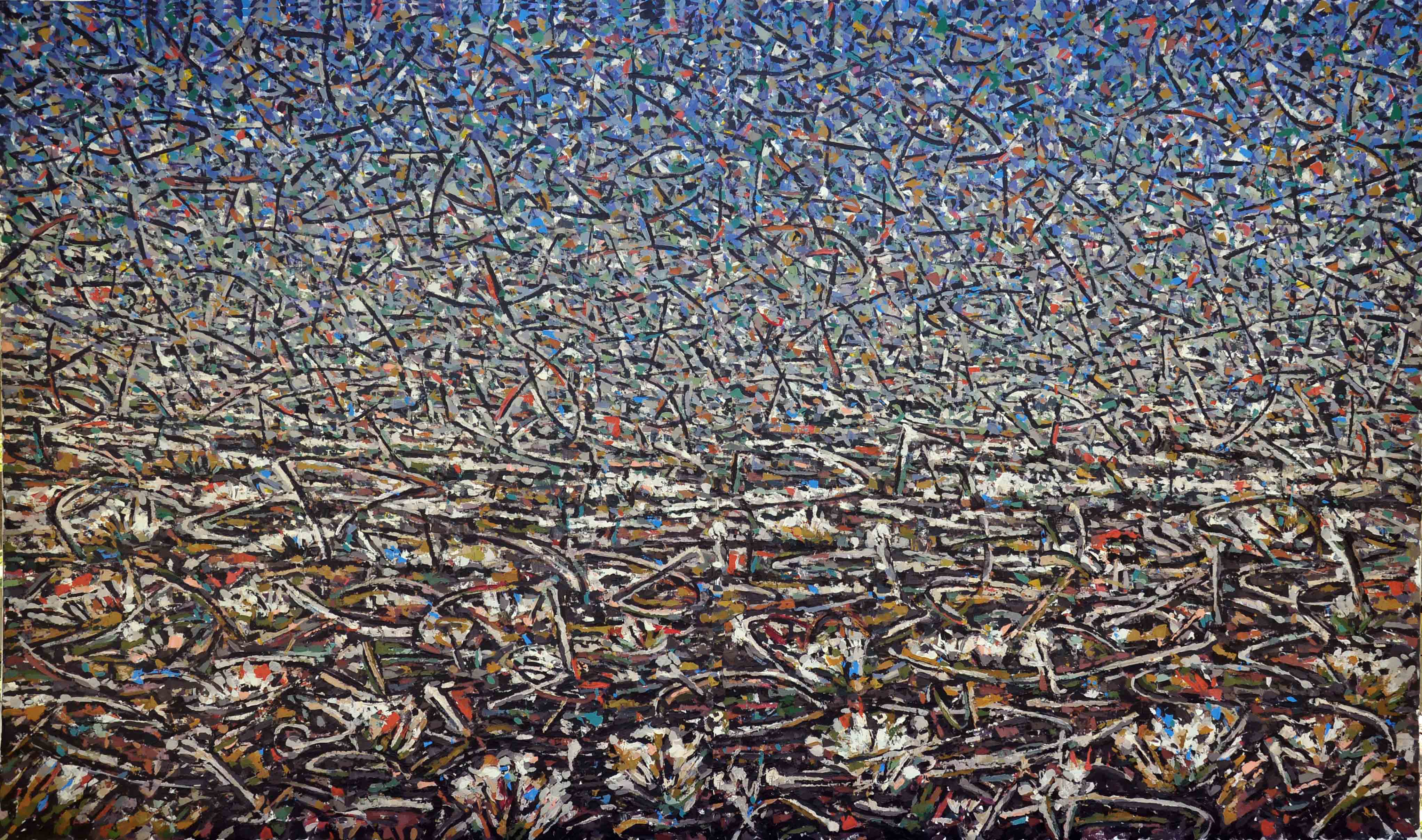 Yaz manzarasi-5, diptychon, 150 x 250 cm, 2013